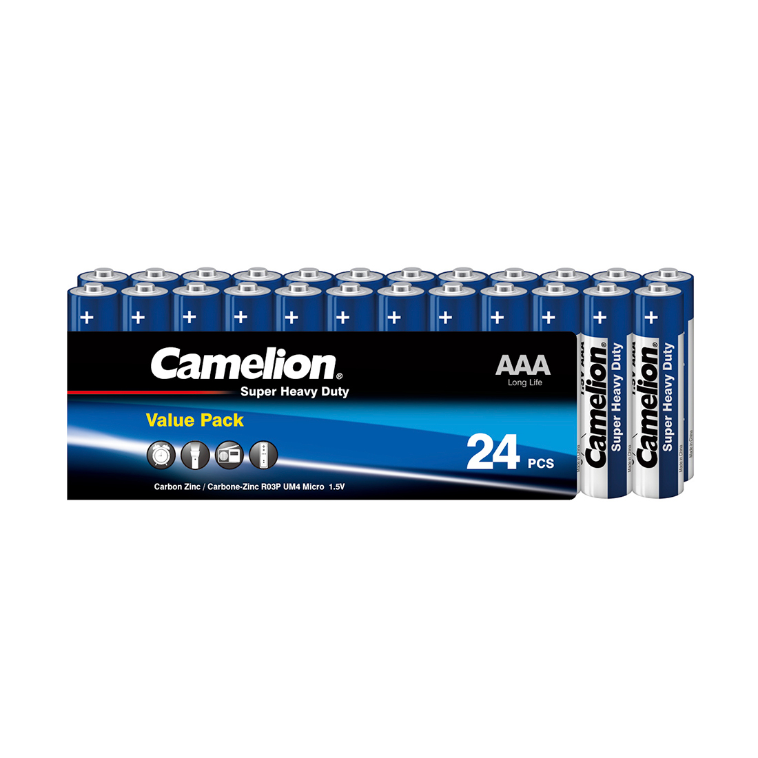 Camelion Батарейка CAMELION Super Heavy Duty R03P-SP24B 24 шт. в плёнке