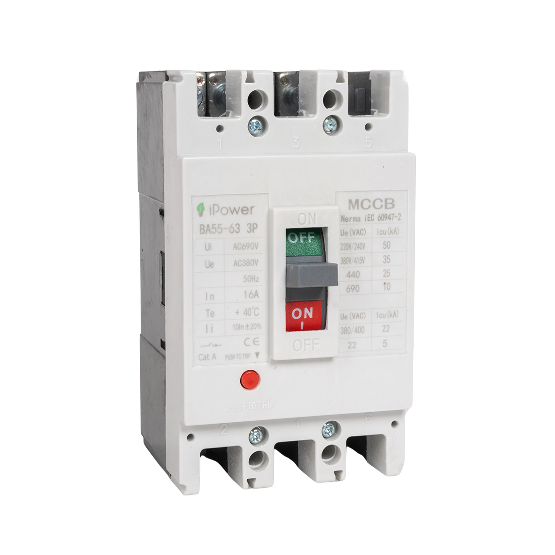 iPower Автоматический выключатель iPower ВА55-63 3P 16A