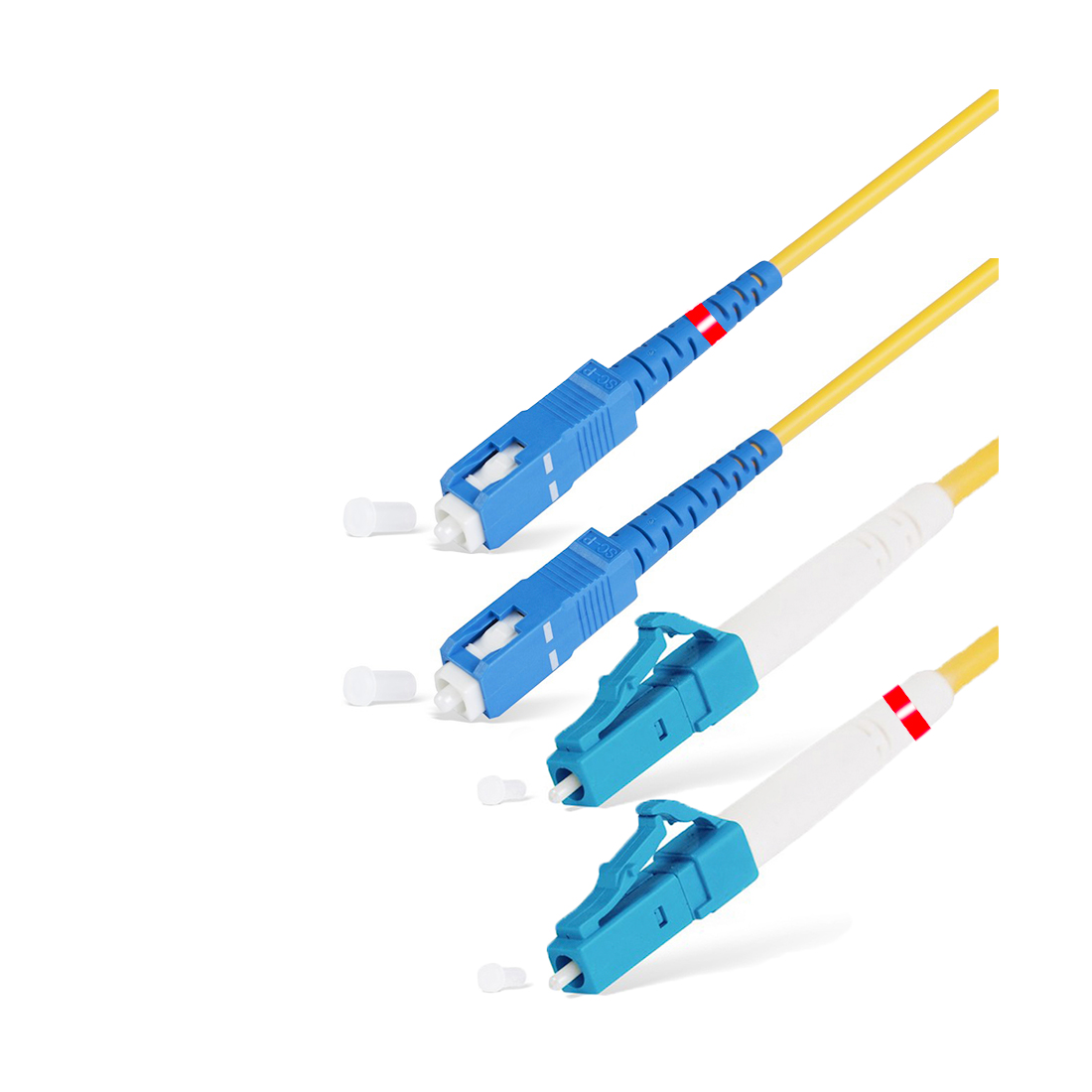 АЗОП Патч Корд Оптоволоконный SC/UPC-LC/UPC SM 9/125 Duplex 2.0мм 1 м
