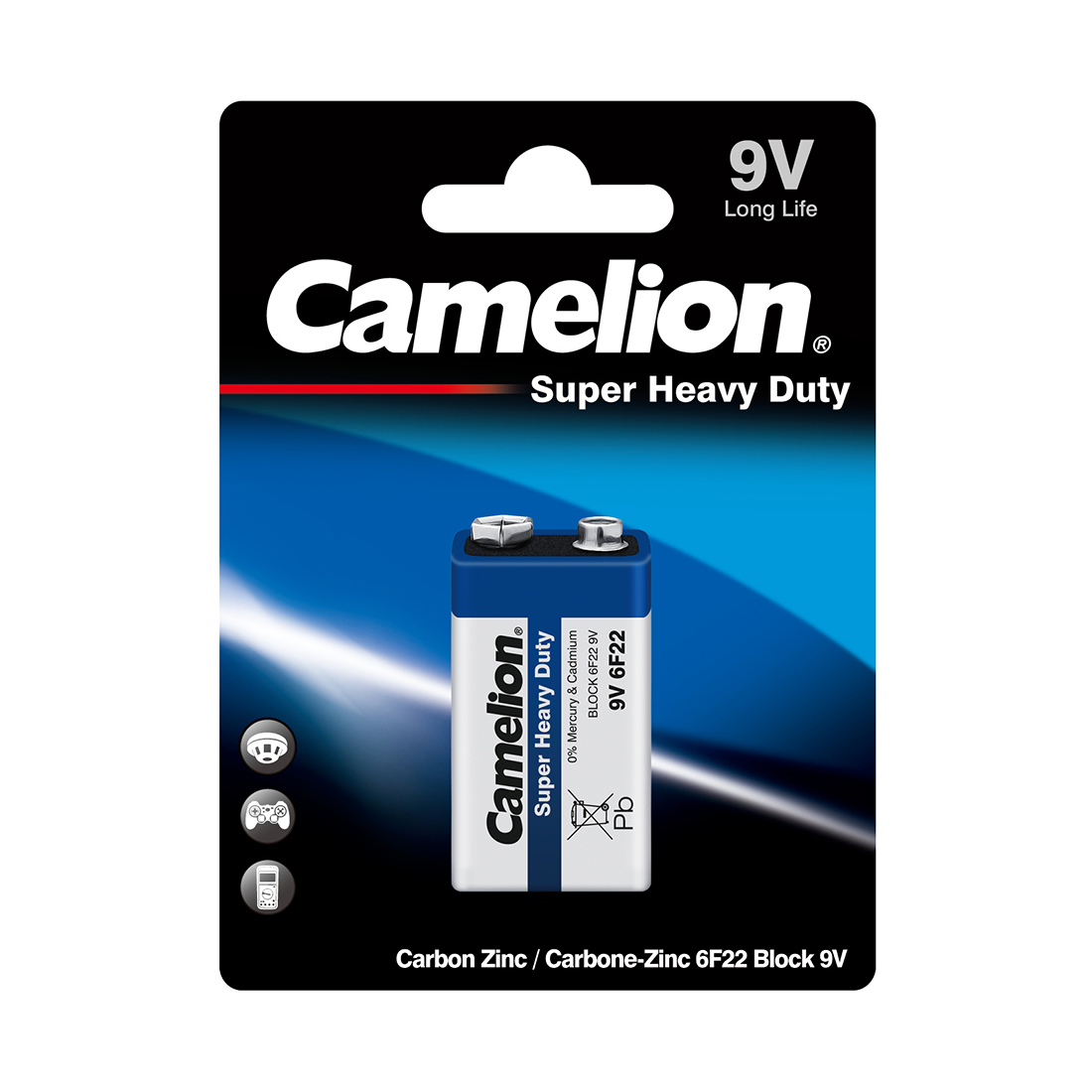 Camelion Батарейка CAMELION Super Heavy Duty 6F22-BP1B