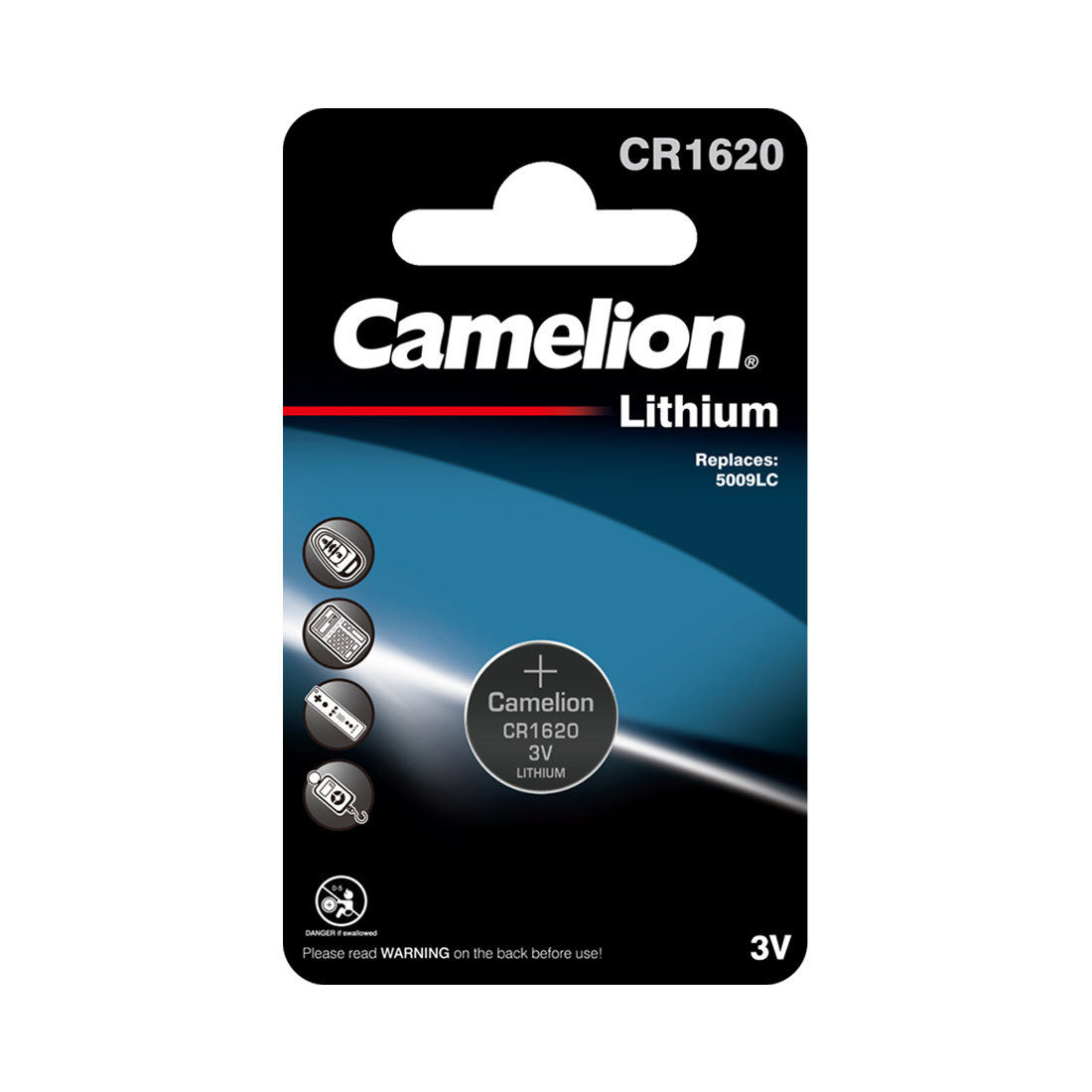 Camelion Батарейка CAMELION Lithium CR1620-BP1