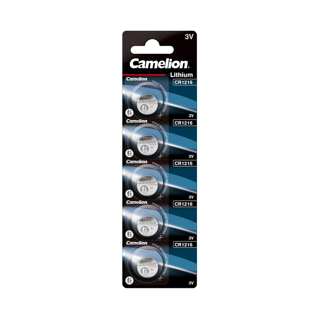 Camelion Батарейка CAMELION Lithium CR1216-BP5 5 шт. в блистере