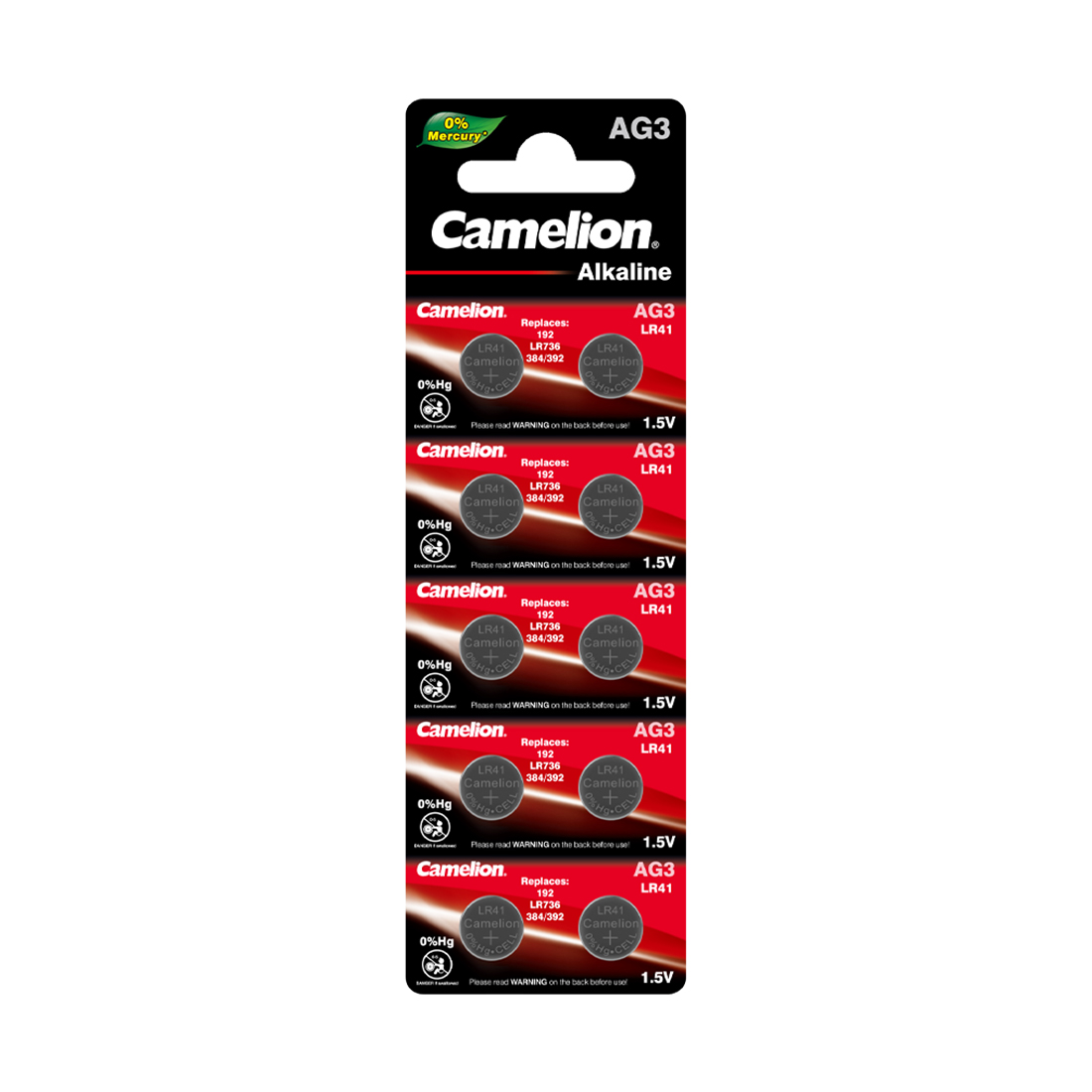 Camelion Батарейка CAMELION Alkaline AG3-BP10(0%Hg) 10 шт. в блистере