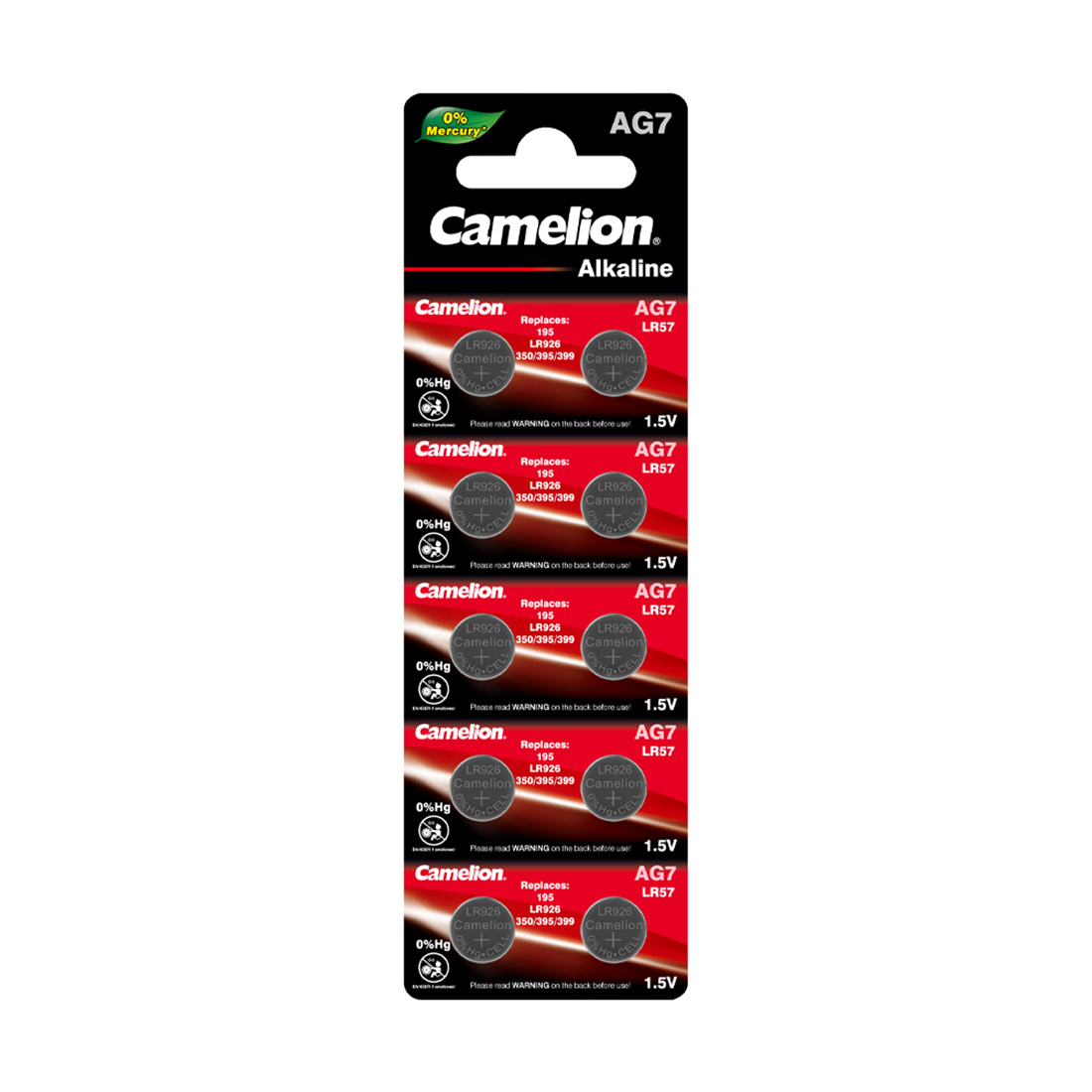 Camelion Батарейка CAMELION Alkaline AG7-BP10(0%Hg) 10 шт. в блистере