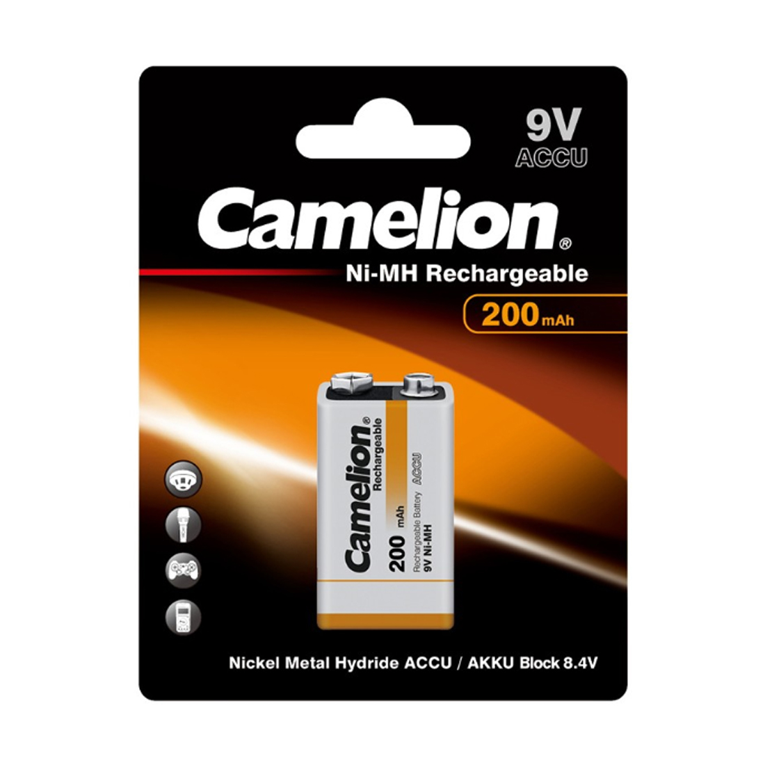 Camelion Аккумулятор CAMELION Rechargeable Ni-MH NH-9V200BP1 в блистере