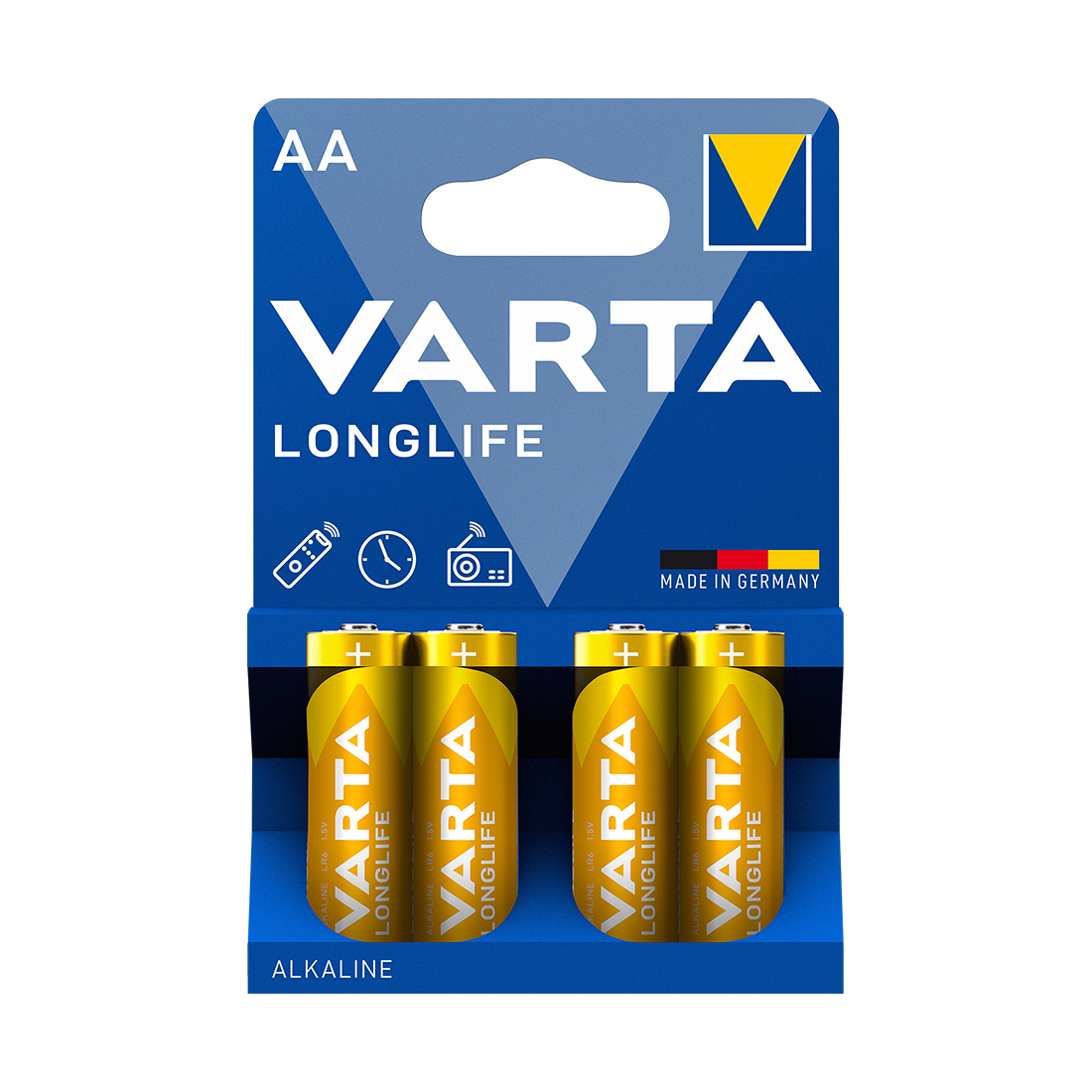 Varta Батарейка VARTA Longlife Mignon 1.5V - LR6/AA 4 шт в блистере