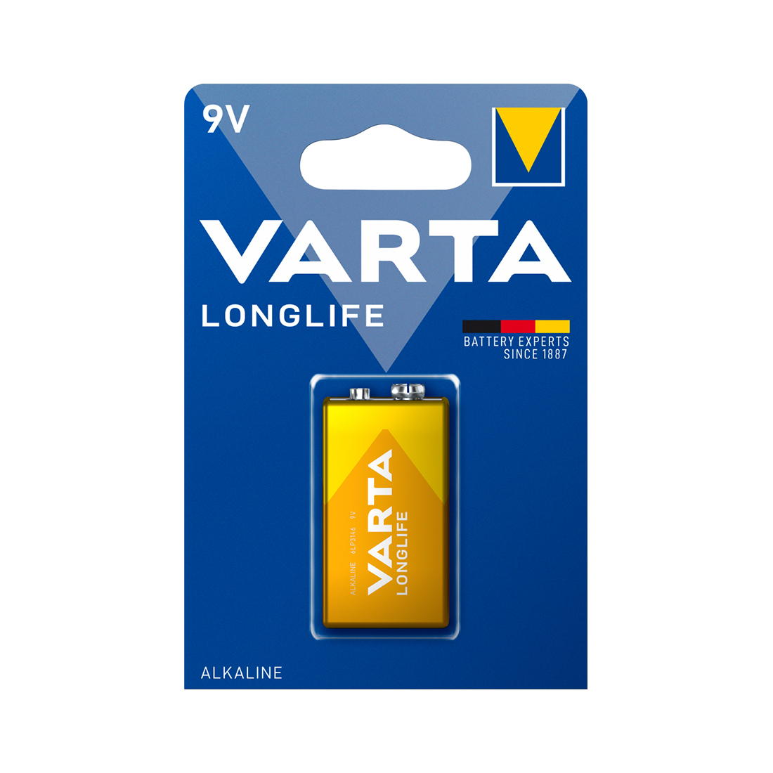 Varta Батарейка VARTA Longlife 9V - 4122 6LP3146 (1шт)