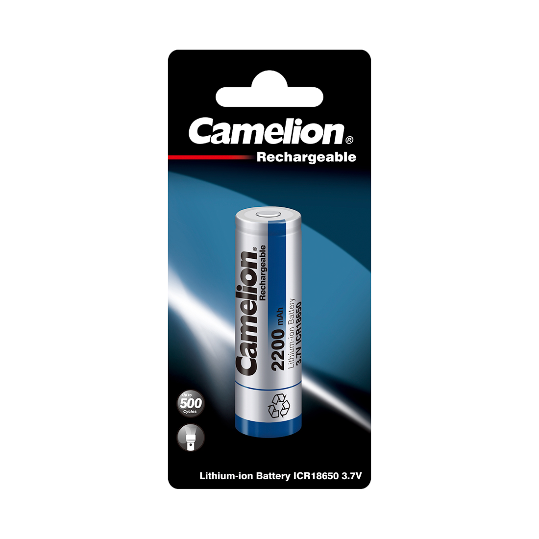 Camelion Аккумулятор CAMELION Lithium ICR18650F-22-BP 2200 mAh 1 шт. в блистере