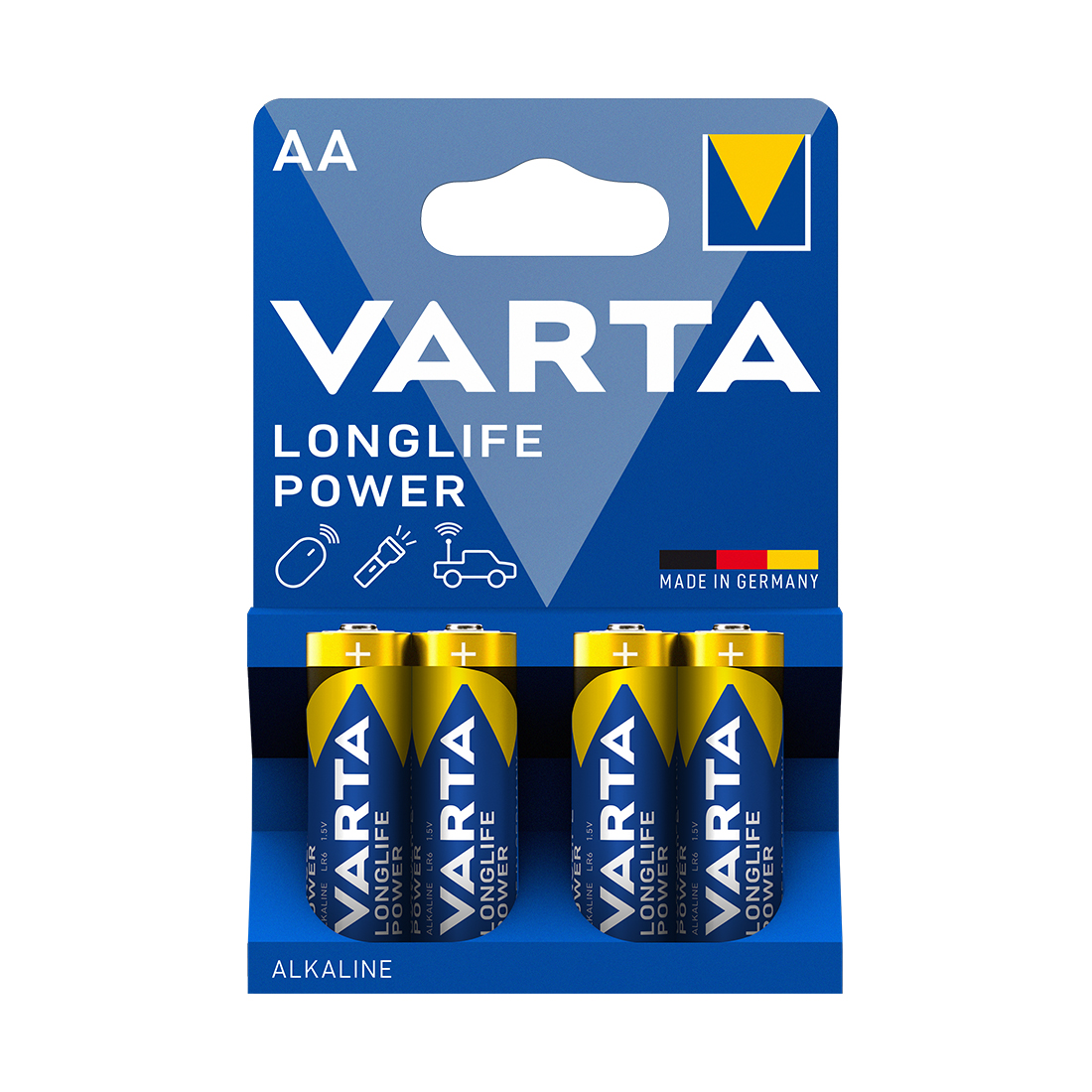 Varta Батарейка VARTA Longlife Power Mignon 1.5V - LR6/AA 4 шт в блистере