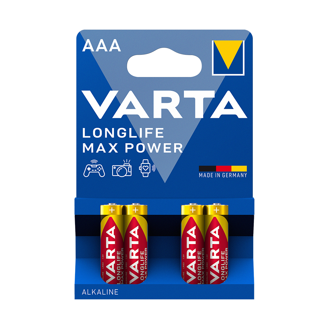 Varta Батарейка VARTA Longlife Power Max Micro 1.5V - LR03/ AAA 4 шт в блистере