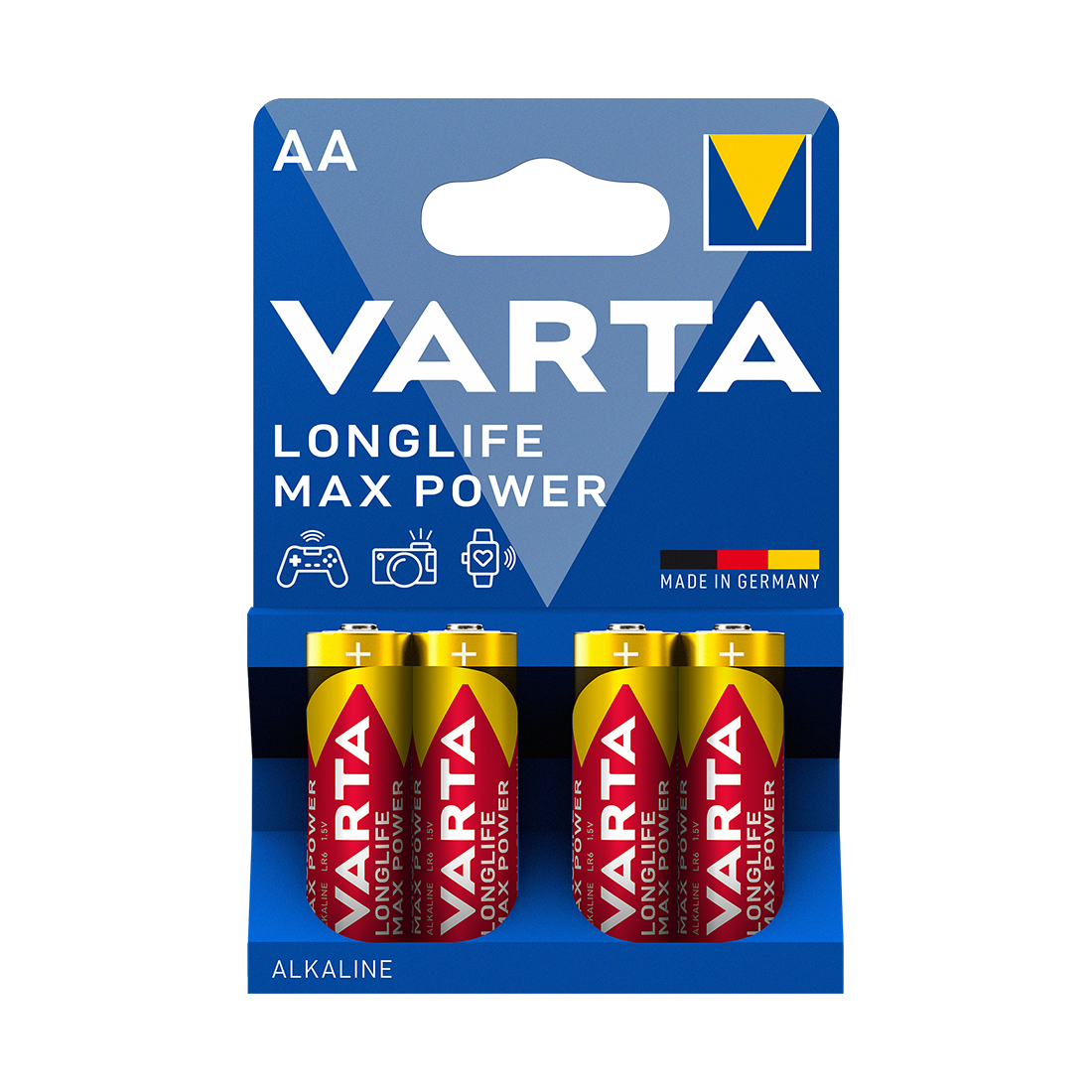 Varta Батарейка VARTA Longlife Power Max Mignon 1.5V - LR6/ AA 4 шт в блистере