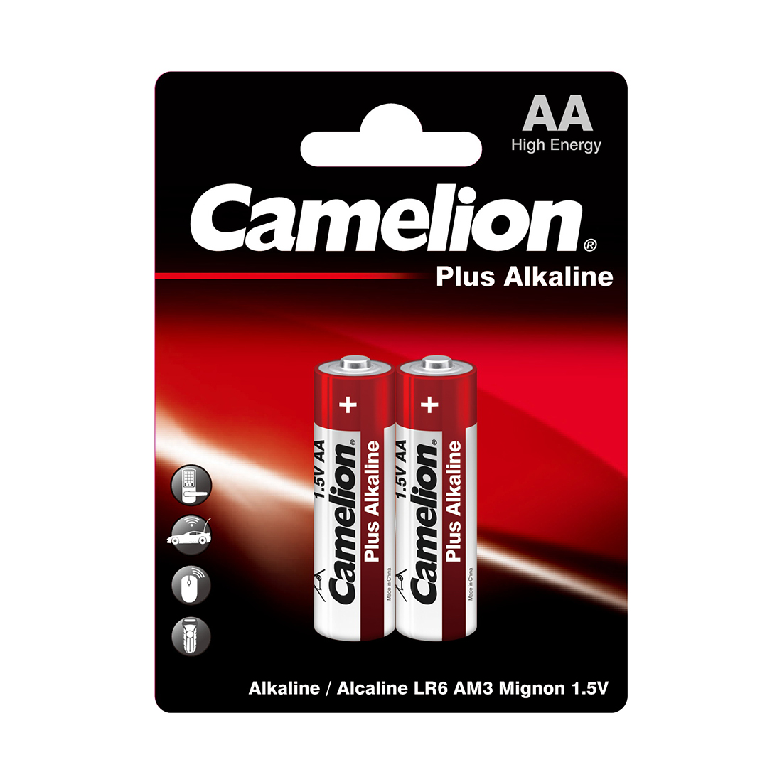 Camelion Батарейка CAMELION Plus Alkaline LR6-BP2 2 шт. в блистере