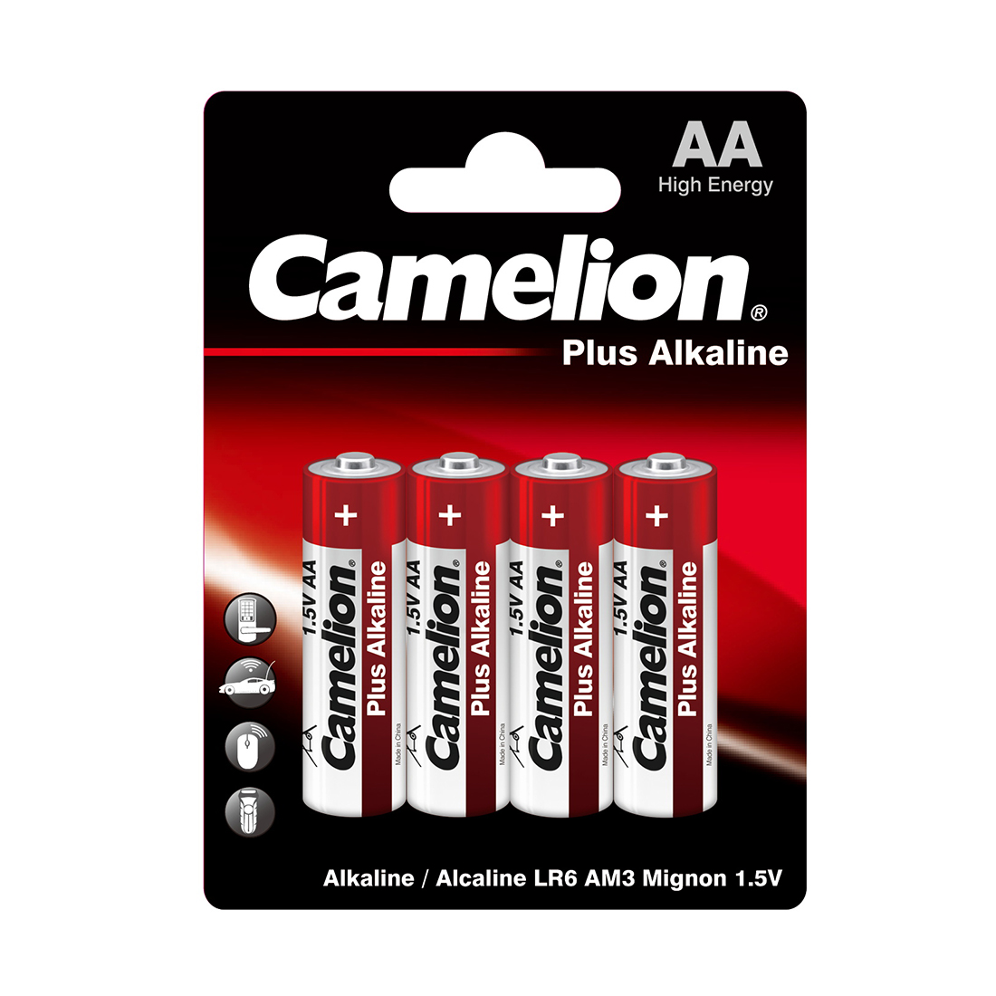 Camelion Батарейка CAMELION Plus Alkaline LR6-BP4 4 шт. в блистере