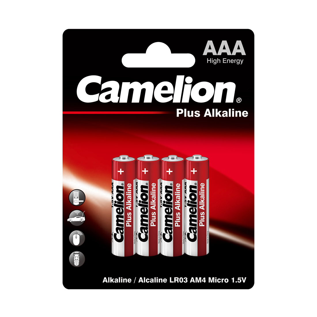 Camelion Батарейка CAMELION Plus Alkaline LR03-BP4 4 шт. в блистере