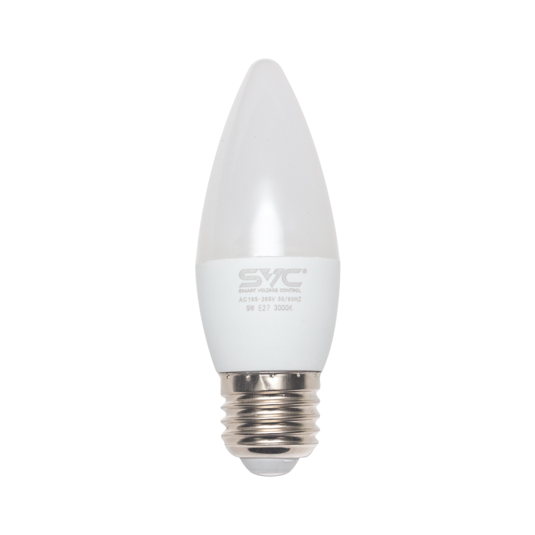 SVC Эл. лампа светодиодная SVC LED C35-9W-E27-3000K, Тёплый
