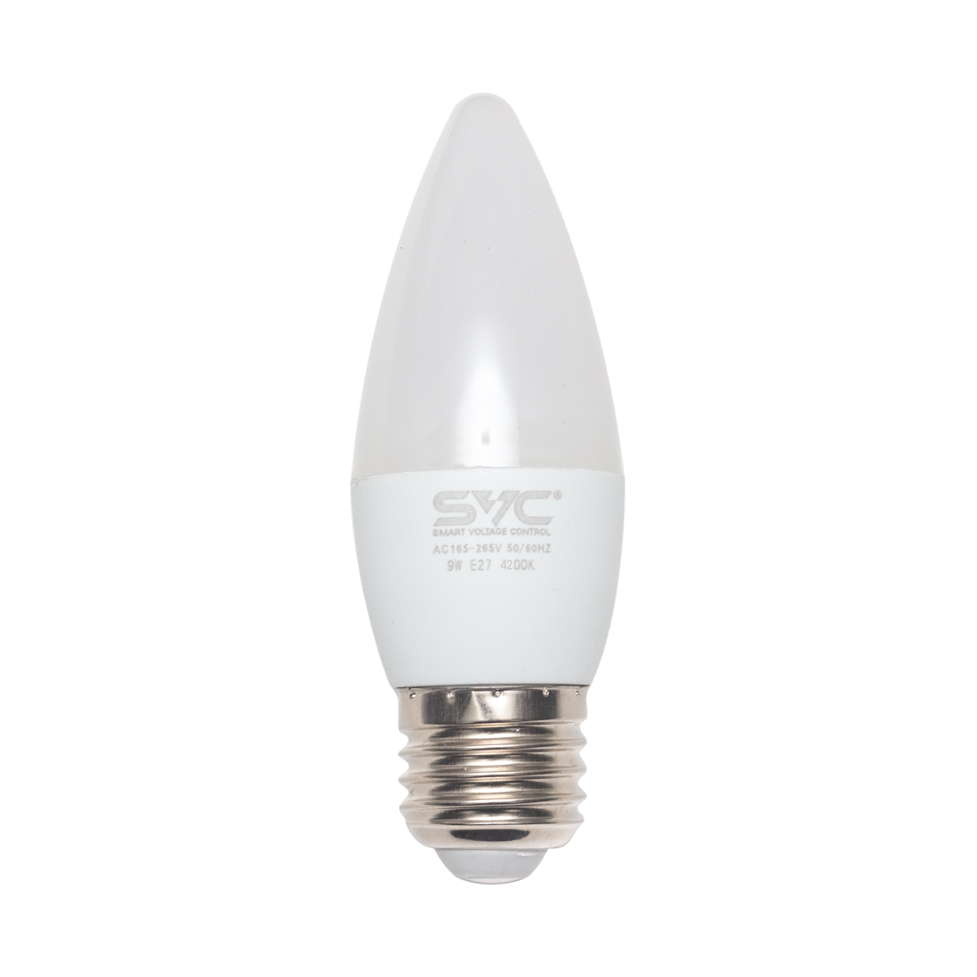 SVC Эл. лампа светодиодная SVC LED C35-9W-E27-4200K, Нейтральный