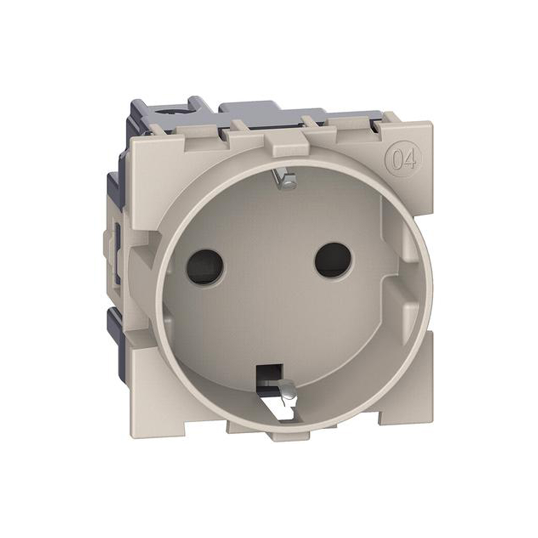 Bticino Розетка 2К+З Bticino KM4141 Living Now 2 модуля 16А винтовые клеммы песочный