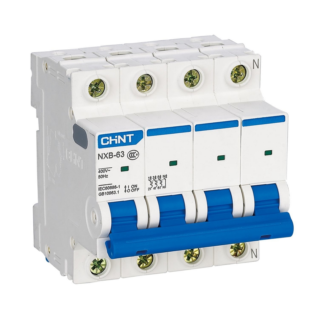 CHINT Автоматический выключатель CHINT NXB-63 4P 25A C 6kA