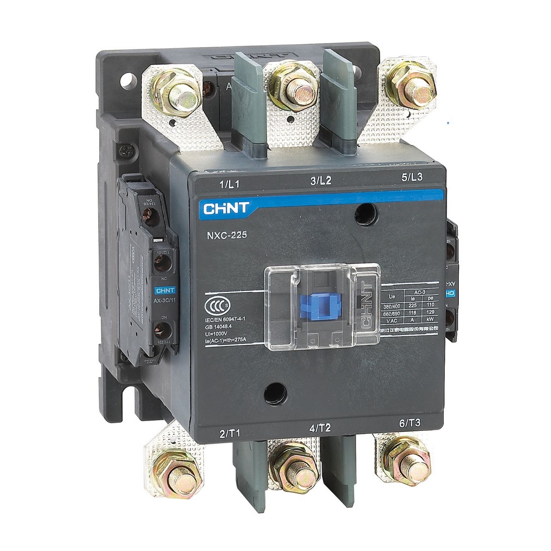 CHINT Контактор CHINT NXC-265 265A 220В/АС3 2НО+2НЗ 50Гц