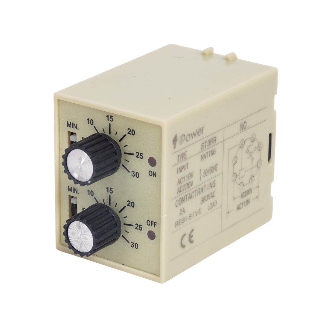 iPower Реле времени iPower ST3PR 30s/30min AC220V