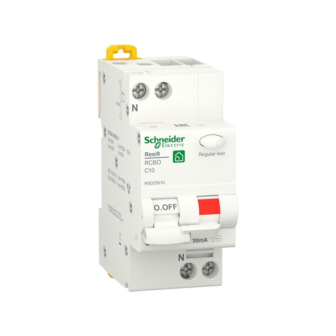 Schneider Electric Дифференциальный автоматический выключатель SE АВДТ 1P+N С 10А 6 kA 30мА АС