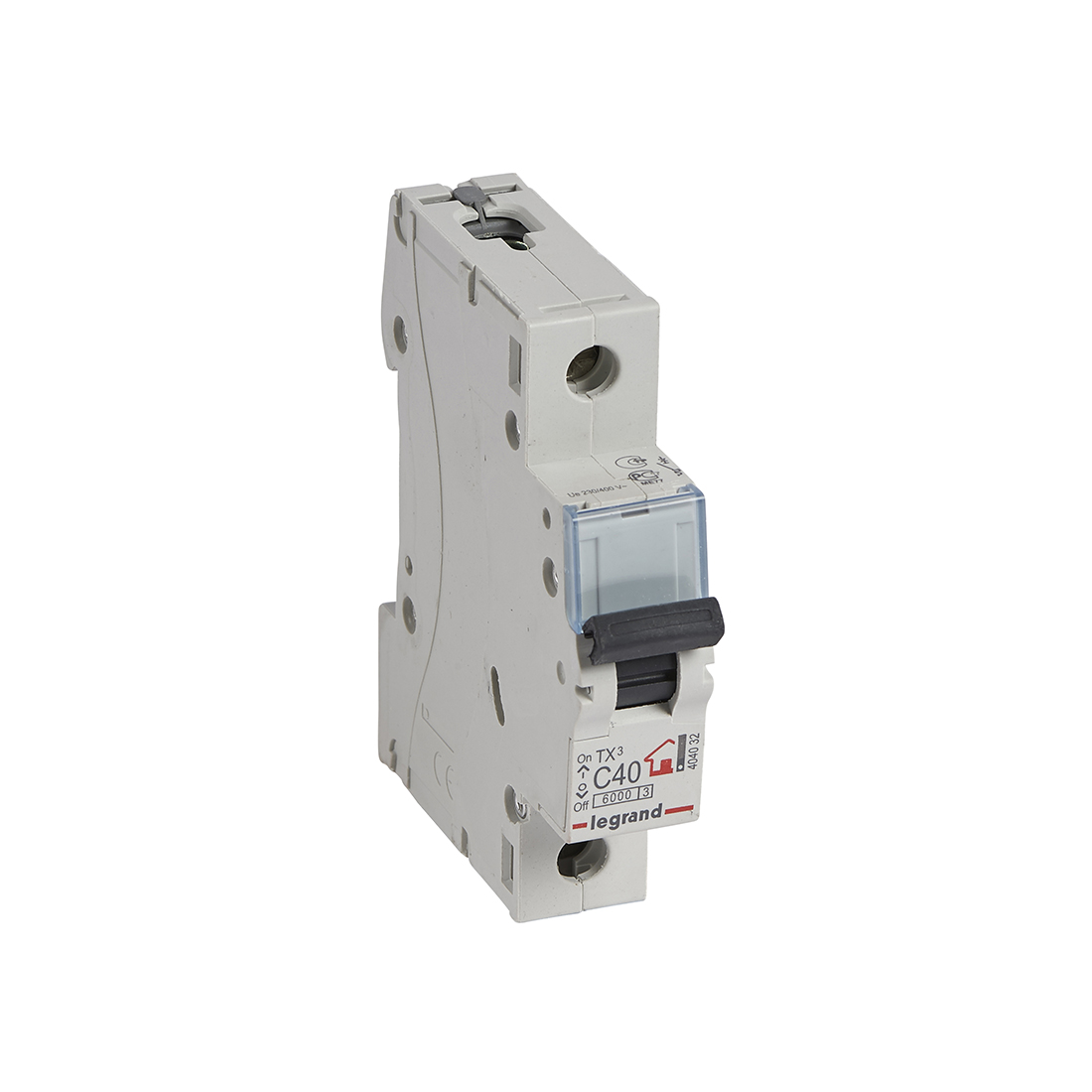 Legrand Автоматический выключатель Legrand 404032 1П C40A TX3 6000 6kA