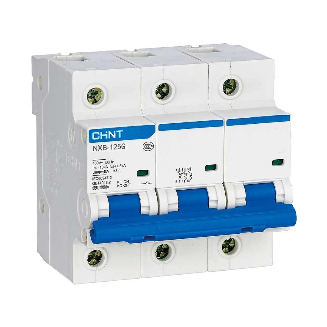CHINT Автоматический выключатель CHINT NXB-125 3P 125A C 10kA