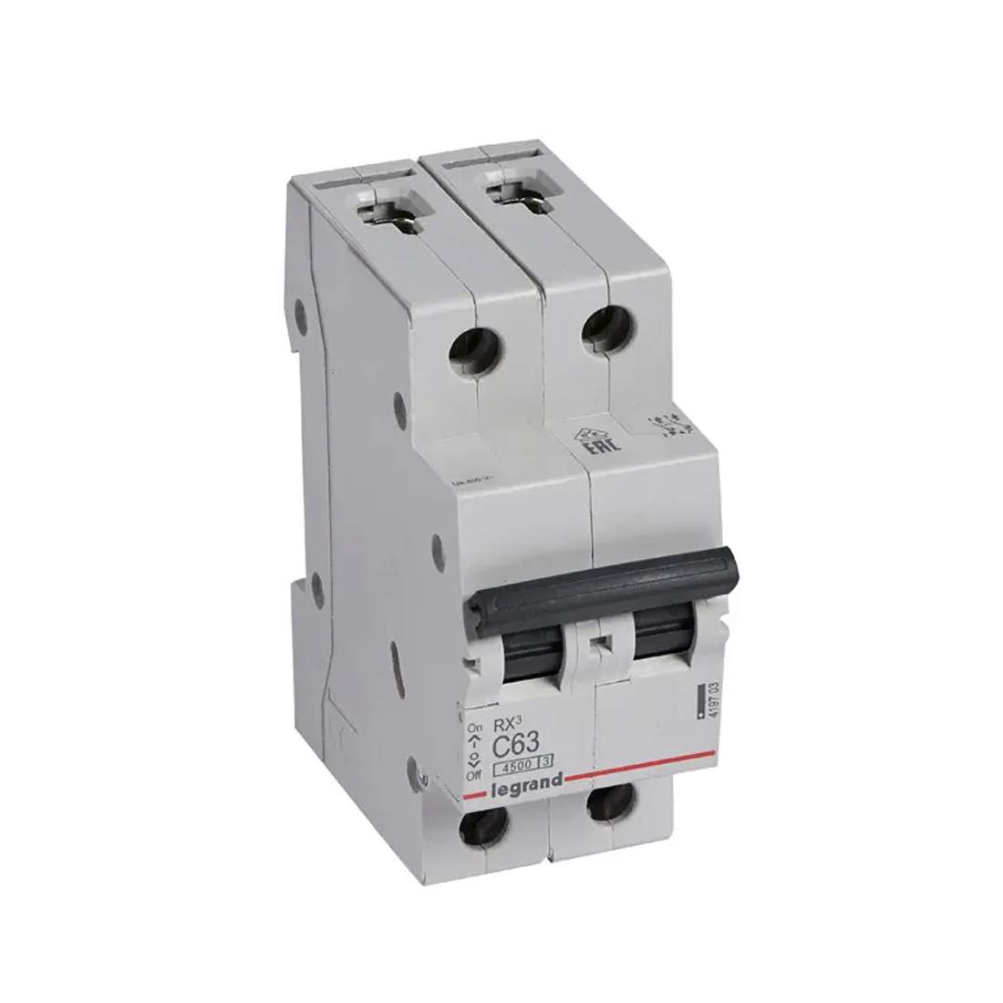 Legrand Автоматический выключатель Legrand 419703 2П C 63A RX3 4,5kA