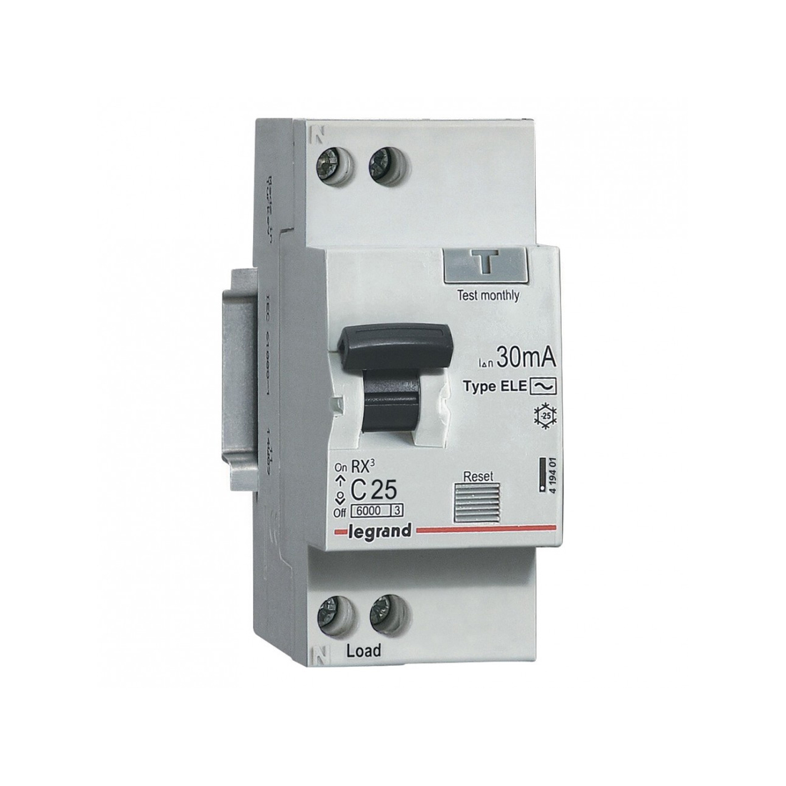 Legrand АВДТ Legrand 419401 1П+Н 25А АC RX3 30мA