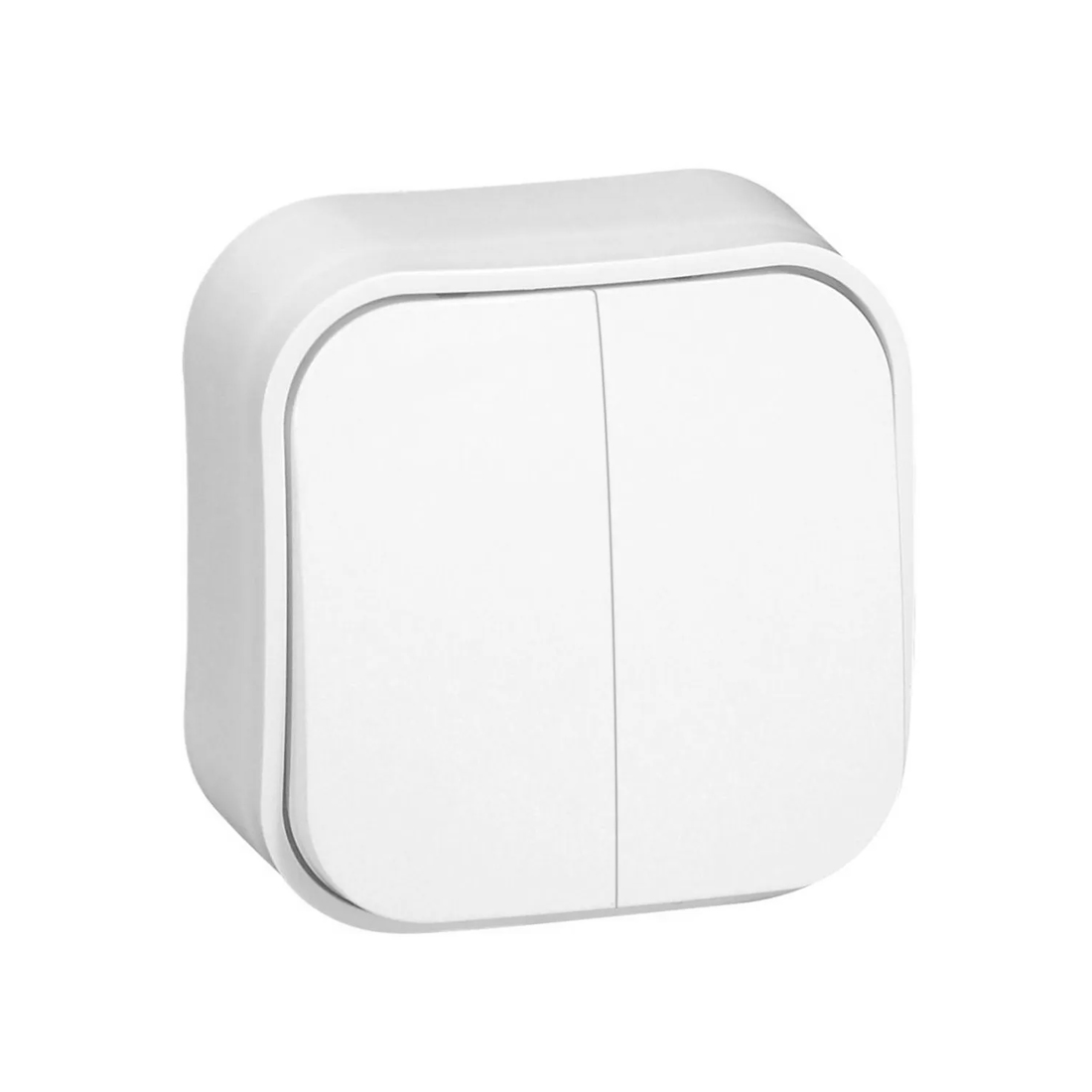 Legrand Выключатель двухклавишный Legrand Forix 10A 250В IP20 накладной белый
