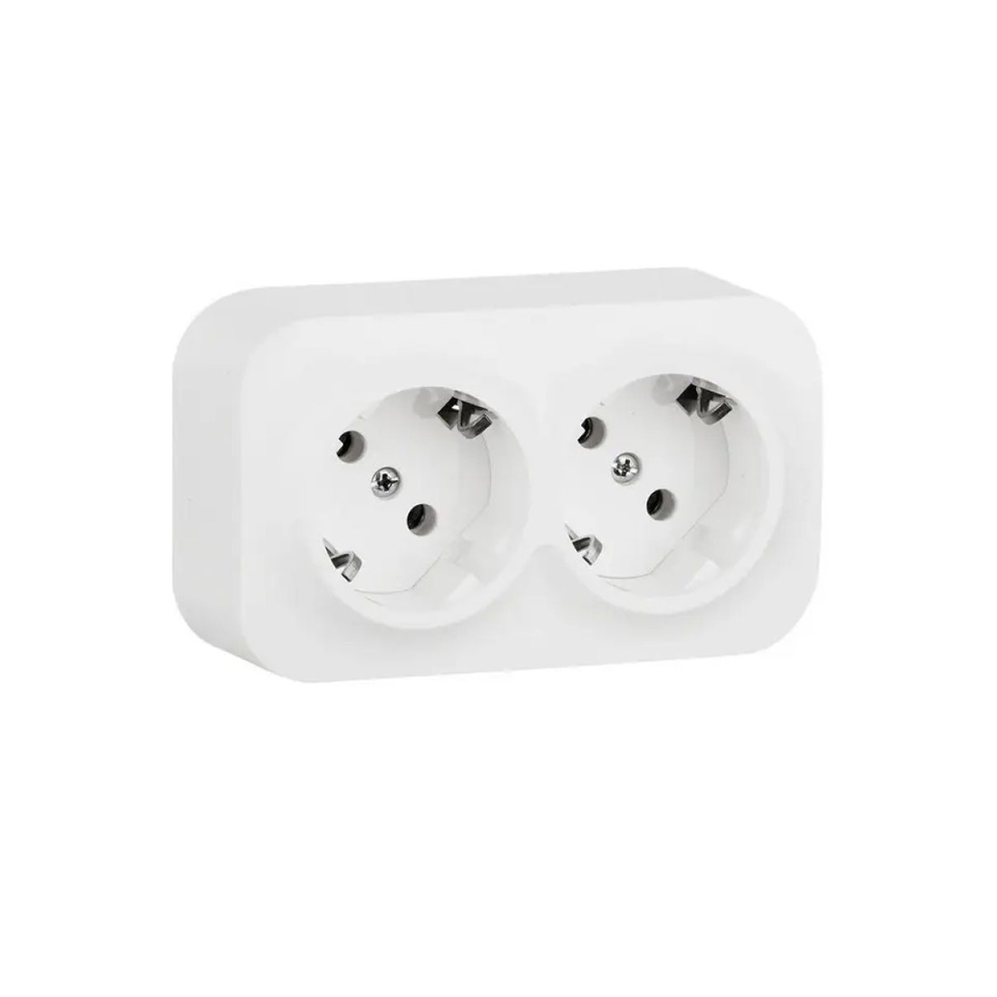 Legrand Розетка двойная с зк Legrand Forix 16A 250В IP20 накладная белый