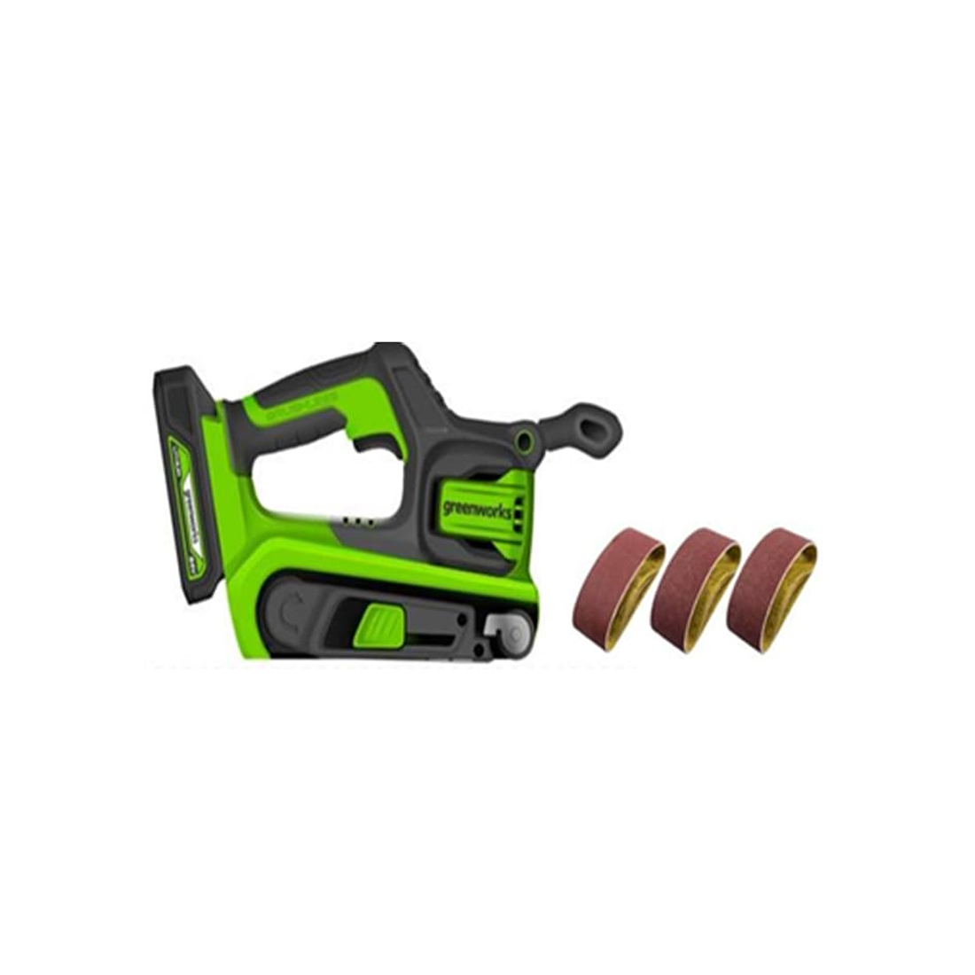 Greenworks Ленточная шлифовальная машина бесщеточная аккумуляторная Greenworks G24BS 24 V без АКБ и ЗУ