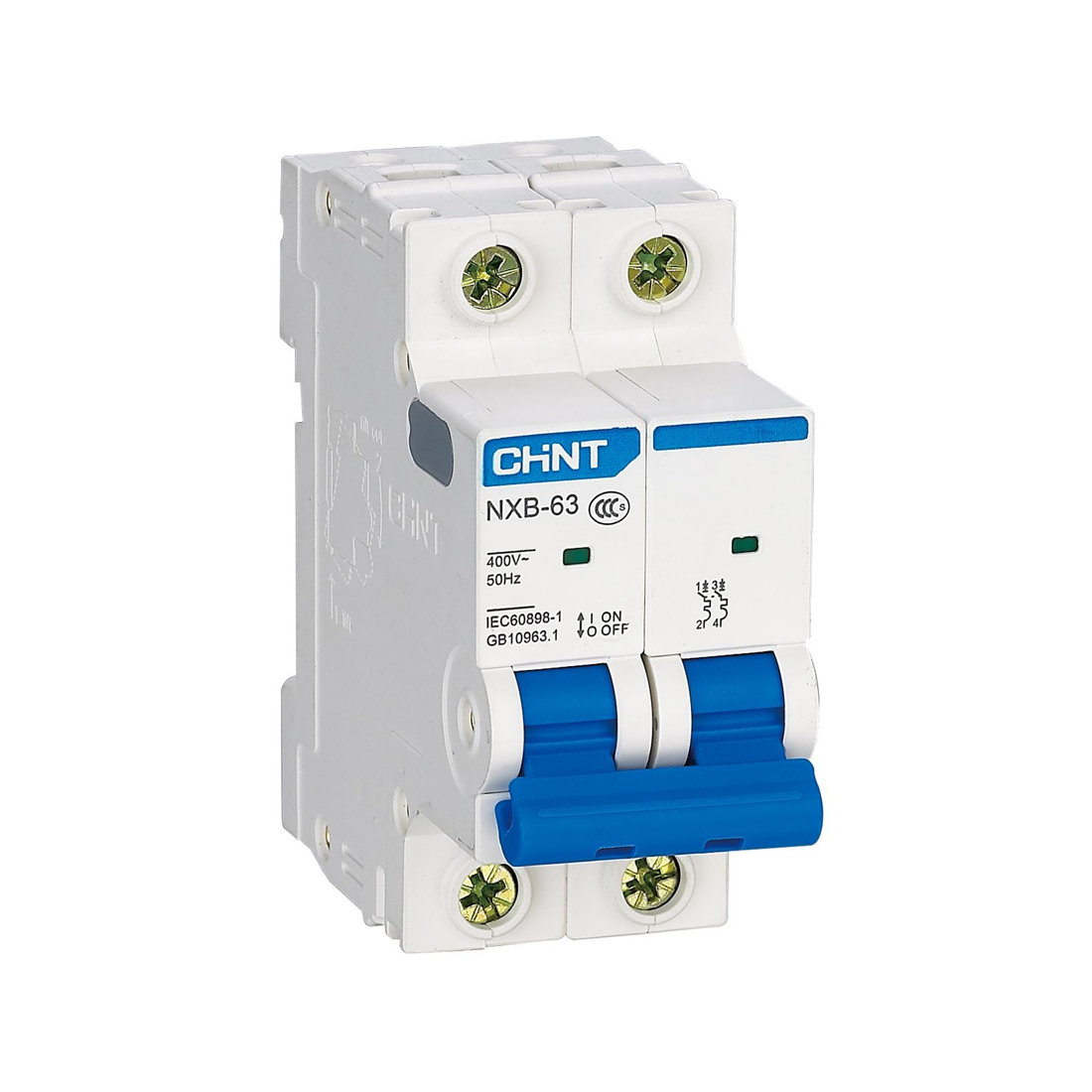 CHINT Автоматический выключатель CHINT NXB-63S 2P 4A C 4,5kA