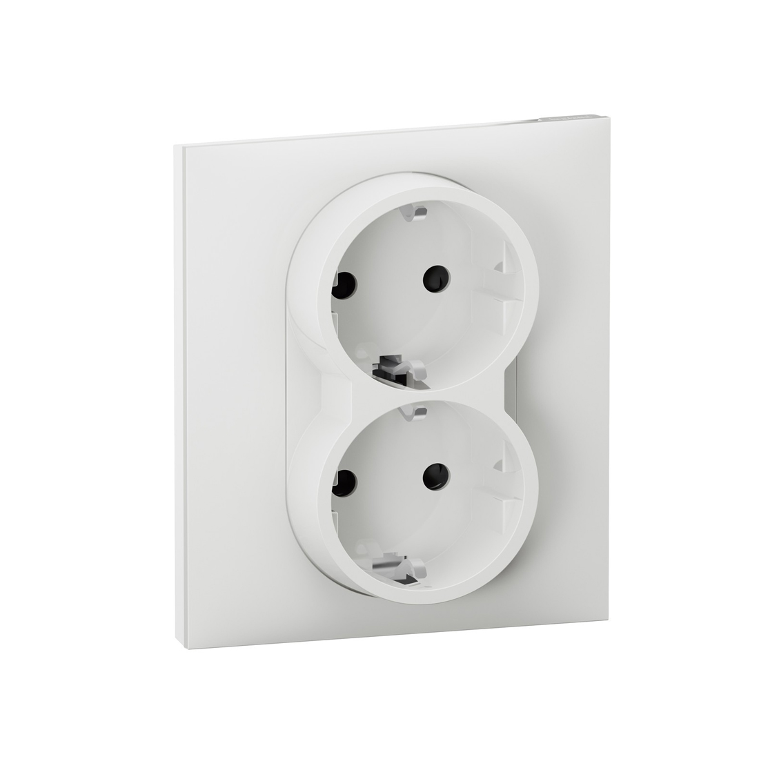 Legrand Розетка двойная 2х2К+З Suno 16А 250В с з/ш безвинт.зажим Белый