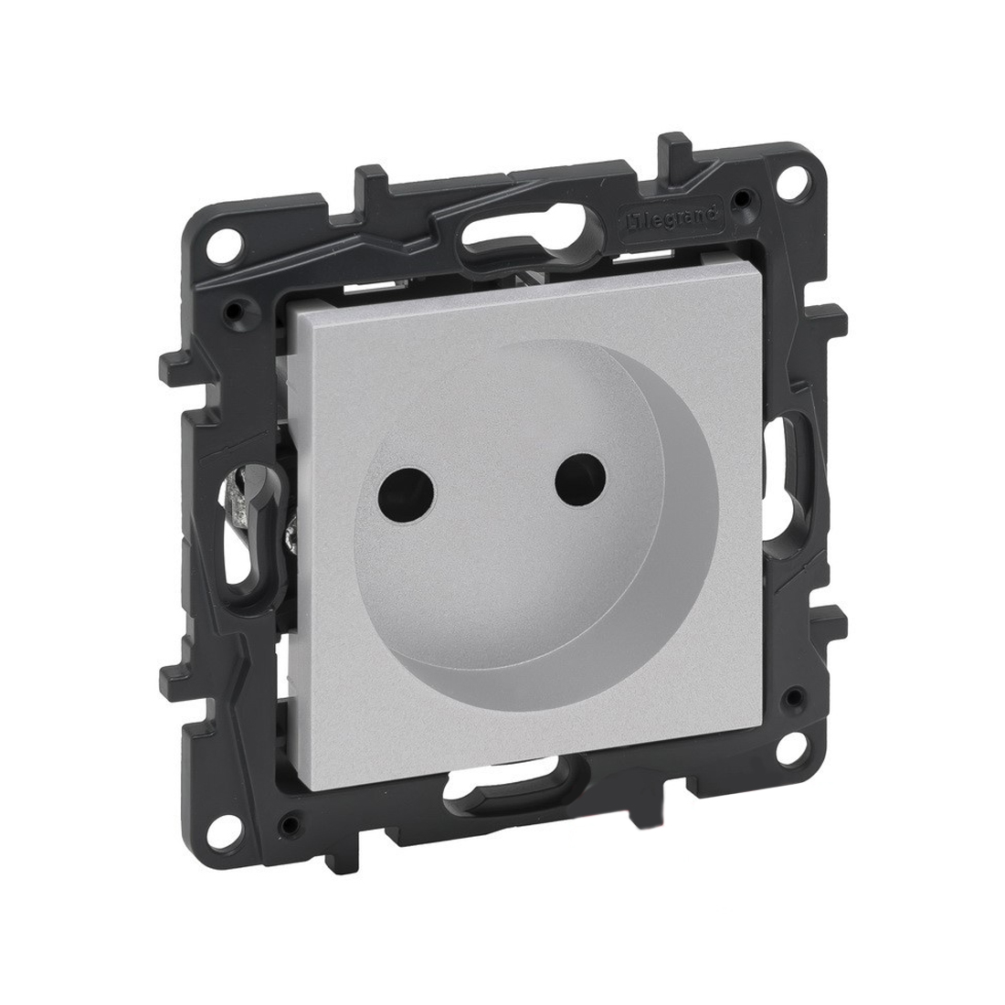 Legrand Розетка 2К Niloe Step 16А 250 В с з/ш винт. клеммы Алюминий