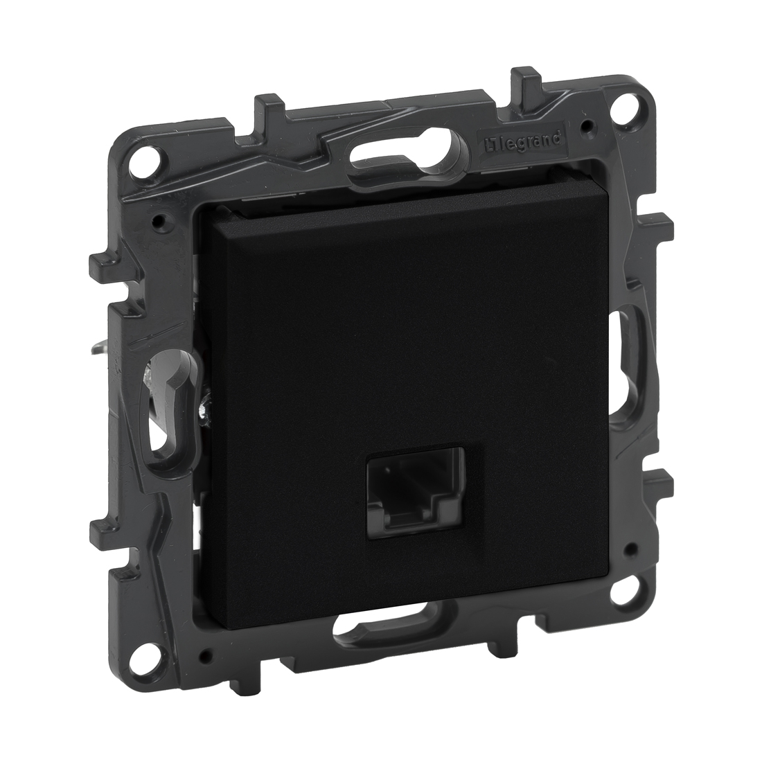 Legrand Информационная розетка одинарная Niloe Step RJ45 Кат.6 UTP Чёрный