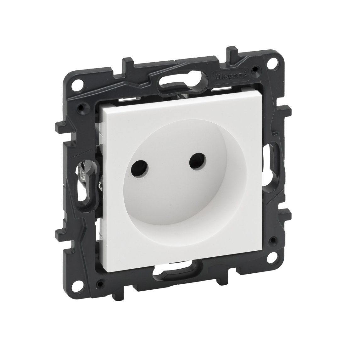 Legrand Розетка 2К Niloe Step 16А 250 В с з/ш винт. клеммы Белый