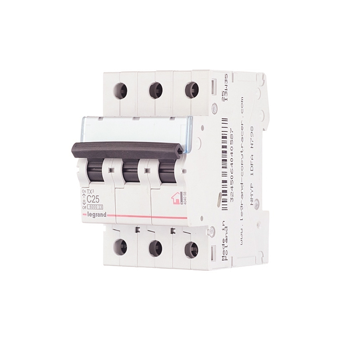Legrand Автоматический выключатель Legrand 404058 3П С 25A TX3 6000 6kA