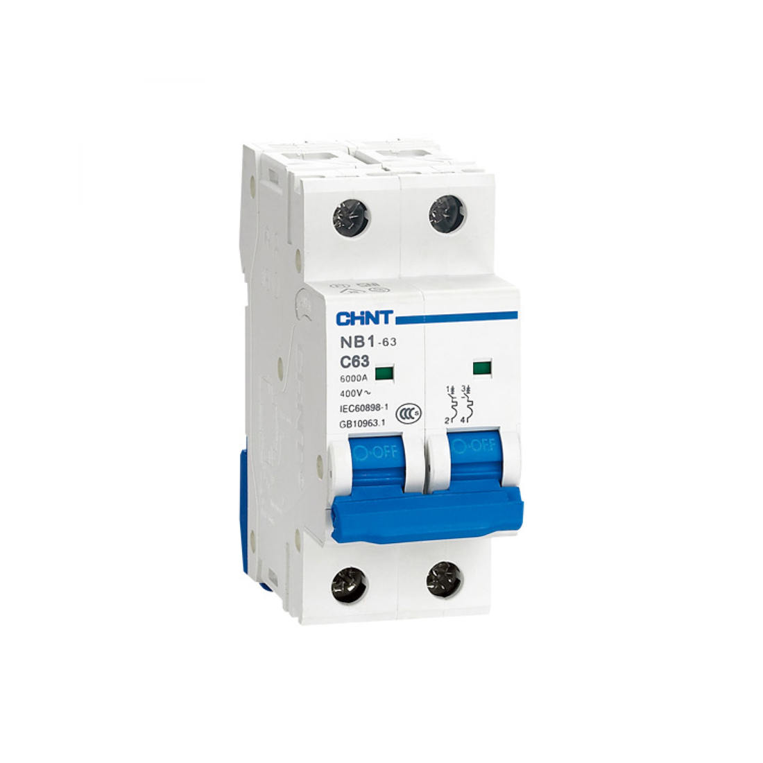 CHINT Автоматический выключатель CHINT NB1-63DC 2P 32A DC500B 6kA