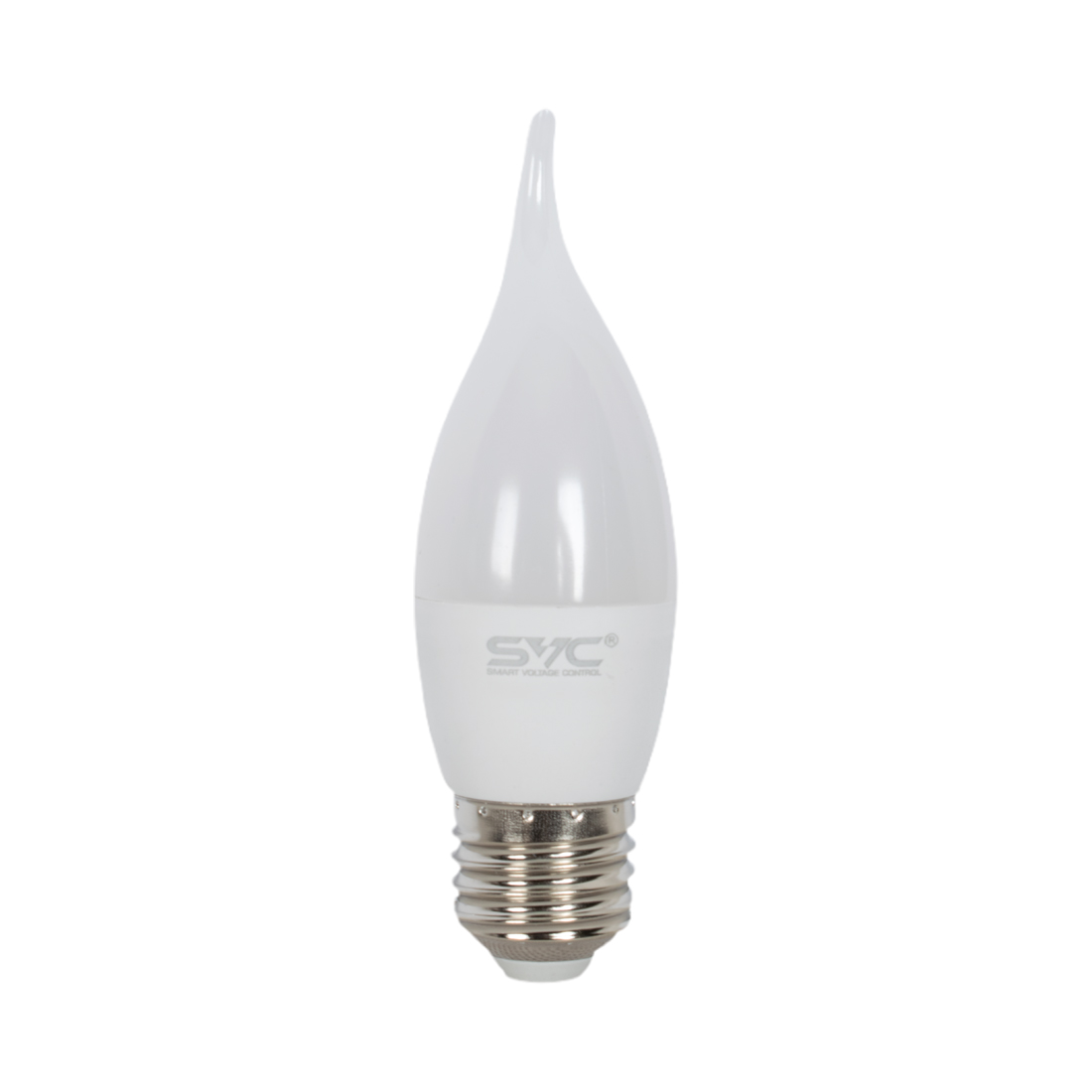 SVC Лампа светодиодная SVC LED CB35-7W-E27-6500K Свеча на ветру Холодный