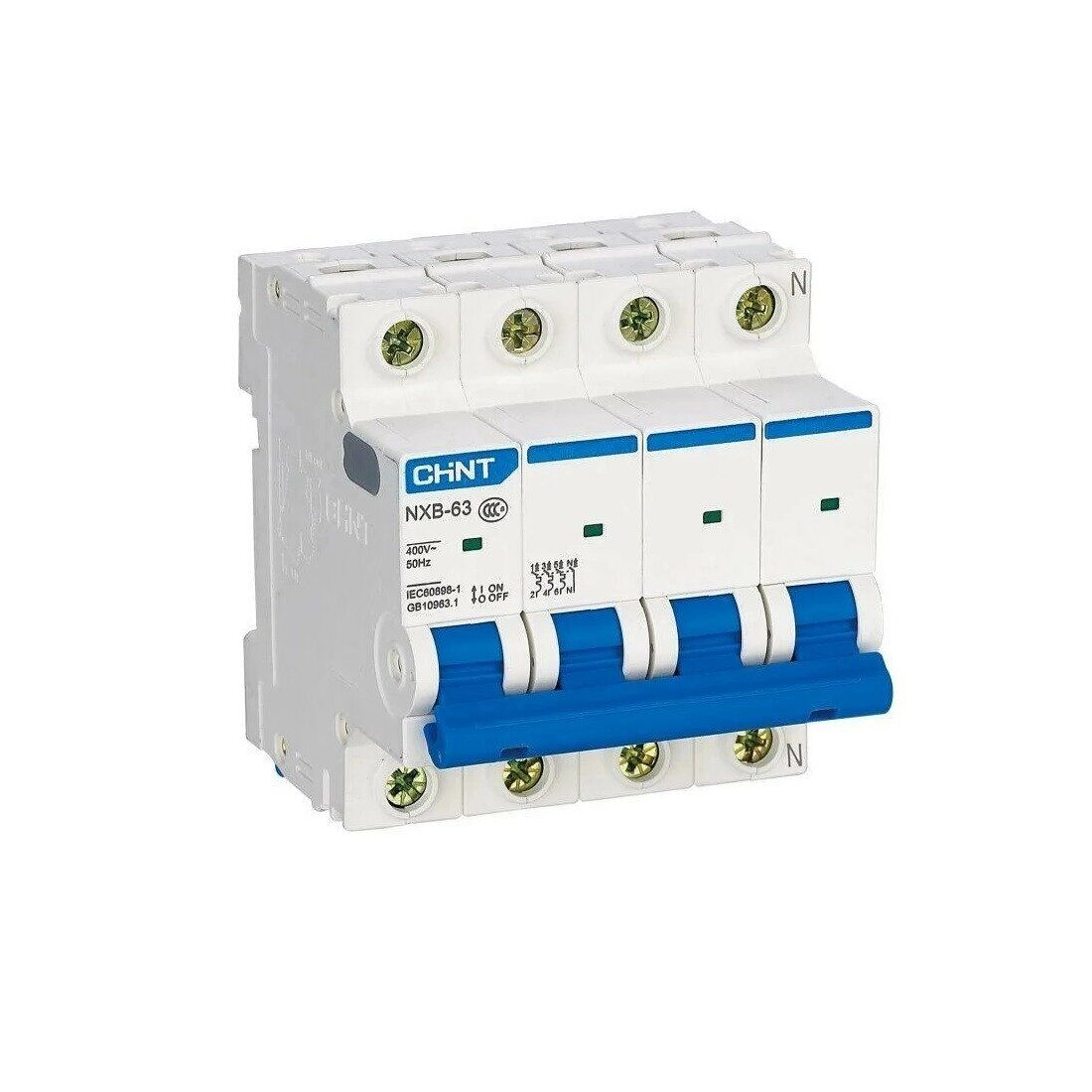 CHINT Автоматический выключатель CHINT NXB-63S 4P 40A C 4,5kA