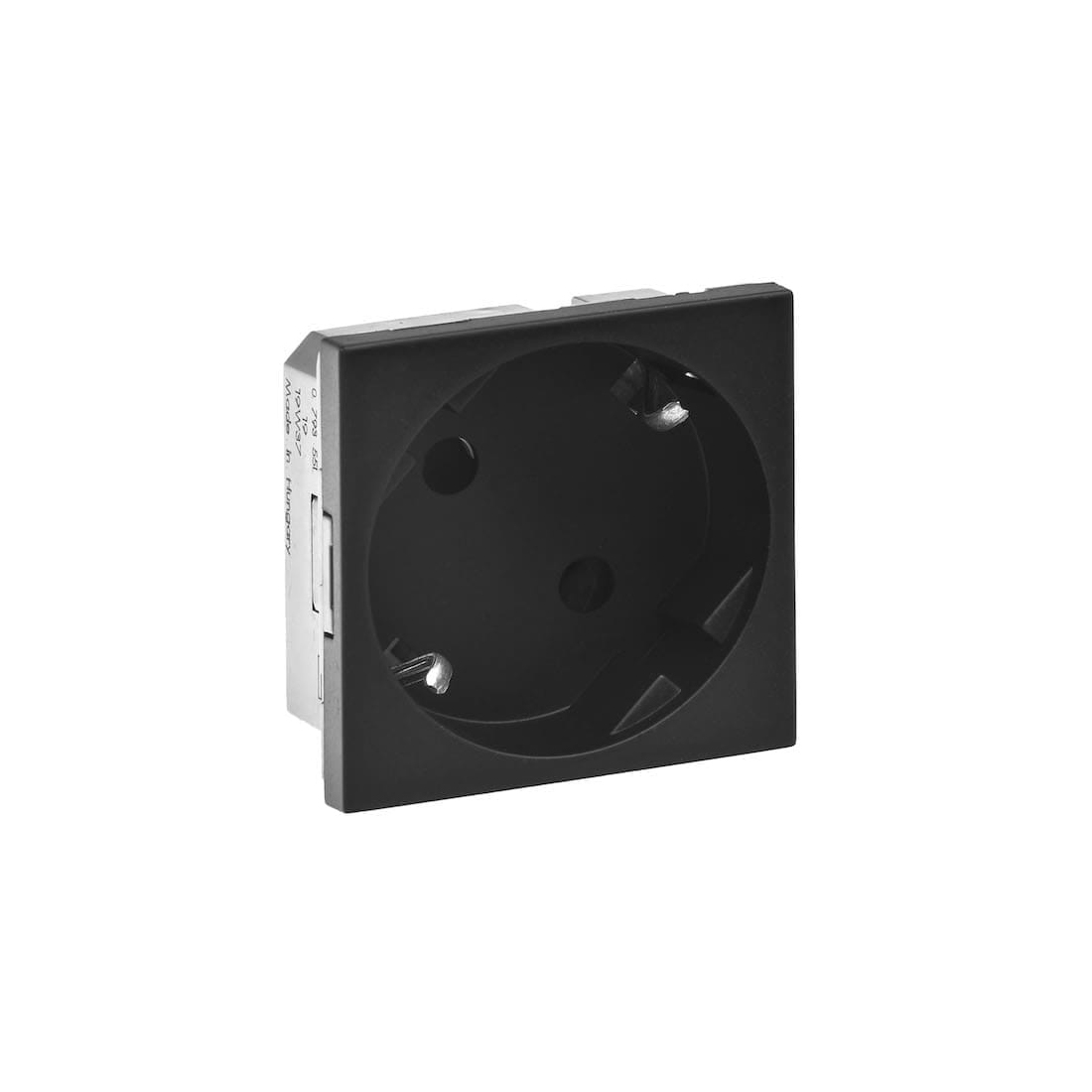 Legrand Розетка электрическая Legrand Mosaic 2к+З чёрный