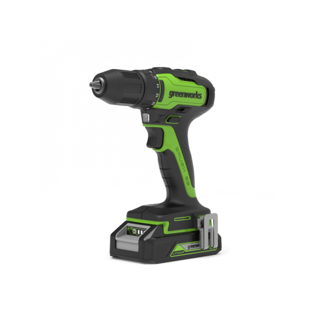 Greenworks Дрель-шуруповерт аккумуляторная Greenworks 3704007UA, 24V, c 1хАКБ 2 Ач и ЗУ в кейсе