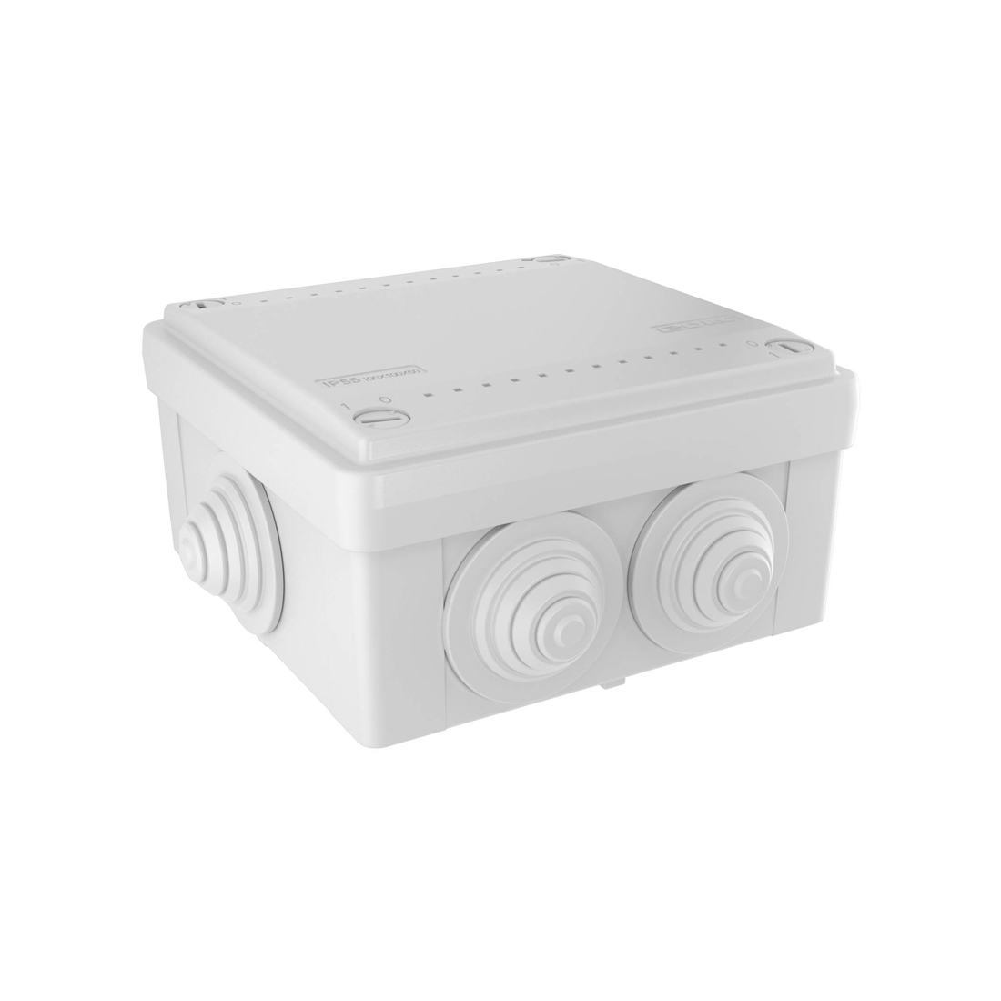 ДКС Коробка ответвительная с 6 кабельными вводами DKC 53801 д.25мм IP55, 100х100х50 мм