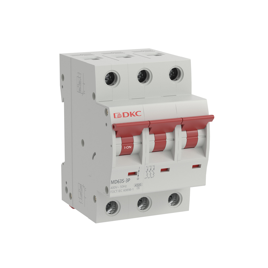 ДКС Автоматически выключатель DKC MD63S-3PC32 YON max 3П 32А С 4,5кА