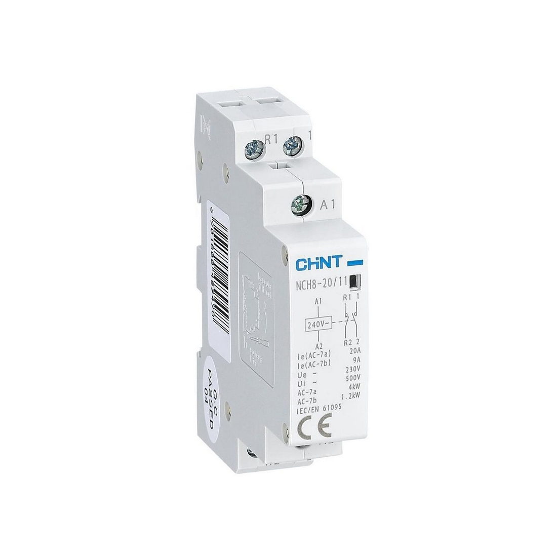 CHINT Контактор модульный CHINT NCH8-20/11 20A 1НО+1НЗ AC220/230В 50Гц