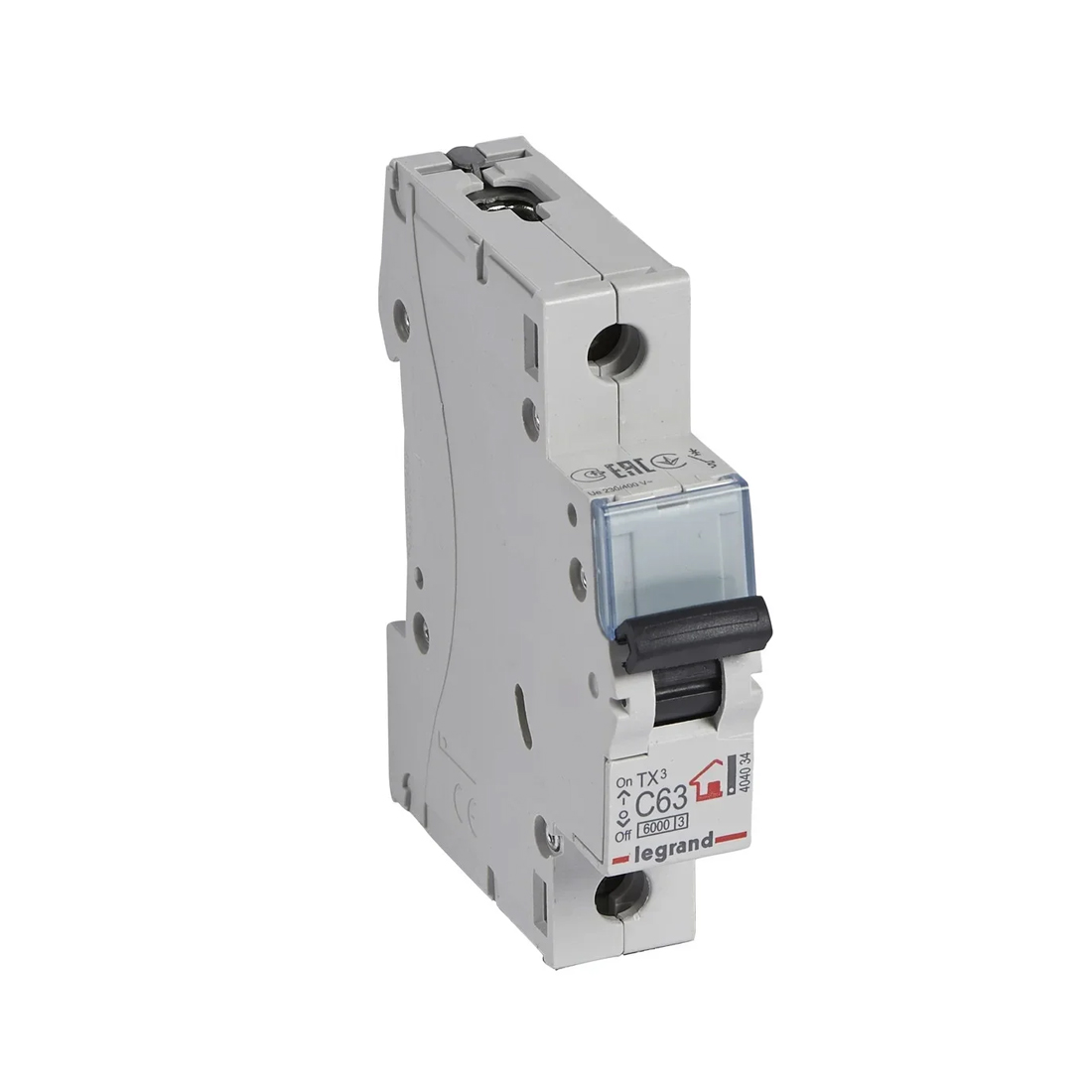 Legrand Автоматический выключатель Legrand 404034 1П C63A TX3 6000 6kA