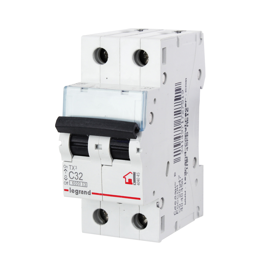 Legrand Автоматический выключатель Legrand 404045 2П C 32A TX3 6000 6kA