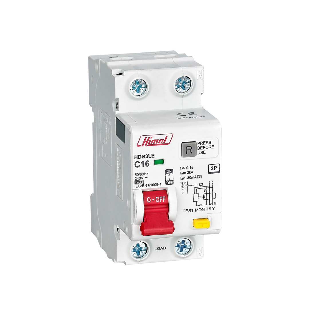 Himel АВДТ Himel HDB3LE 2Р 20А 30мА AC