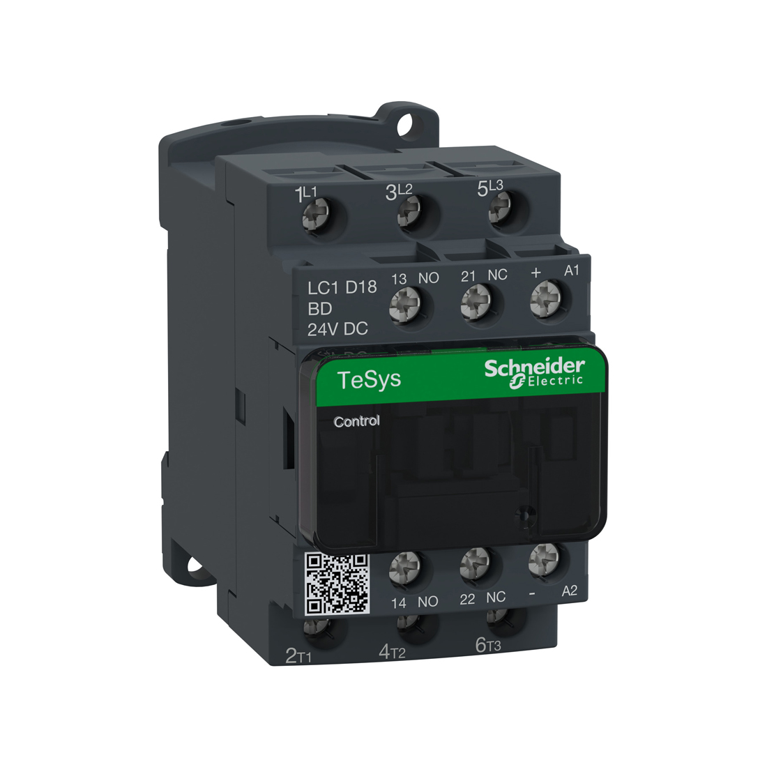 Schneider Electric Контактор SE LC1D18BD 3Р 18А НО+НЗ 24В DС винт.зажим